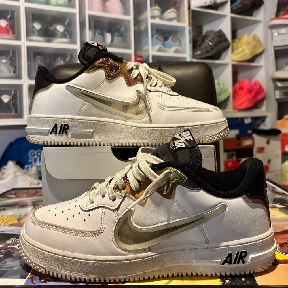 RARE - Nike Air Force 1 Low React LV8 'White Glow in the Dark' - Size 9.5 Men's